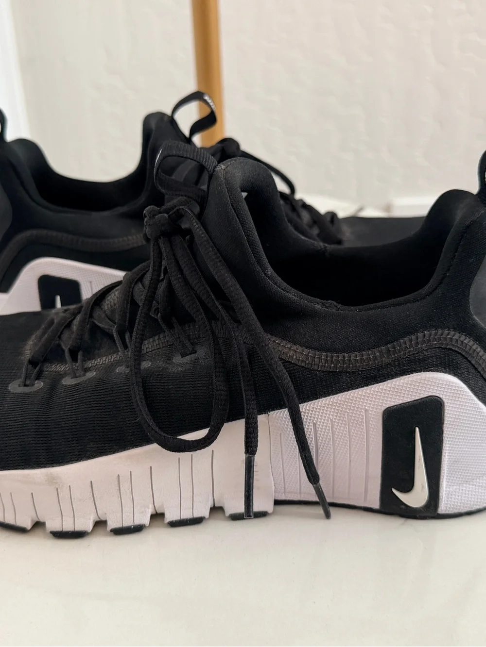 Nike Women’s Black Athletic Running Sneakers with White Sole